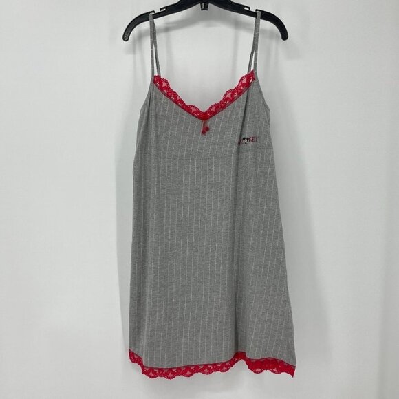 Adorable Lingerie Mickey Mouse red lace trim slip - Picture 16 of 16